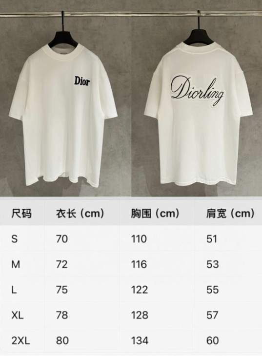 Dior T Shirts Short _SKUDiorS-2XLxetr27715908